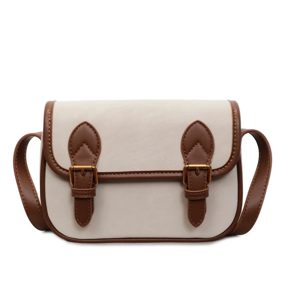 Suede Patchwork Design Solid Color Crossbody Bag Faux Leather Womens Shoulder Bag Simple Style Luxury Underarm Bag for Women Use