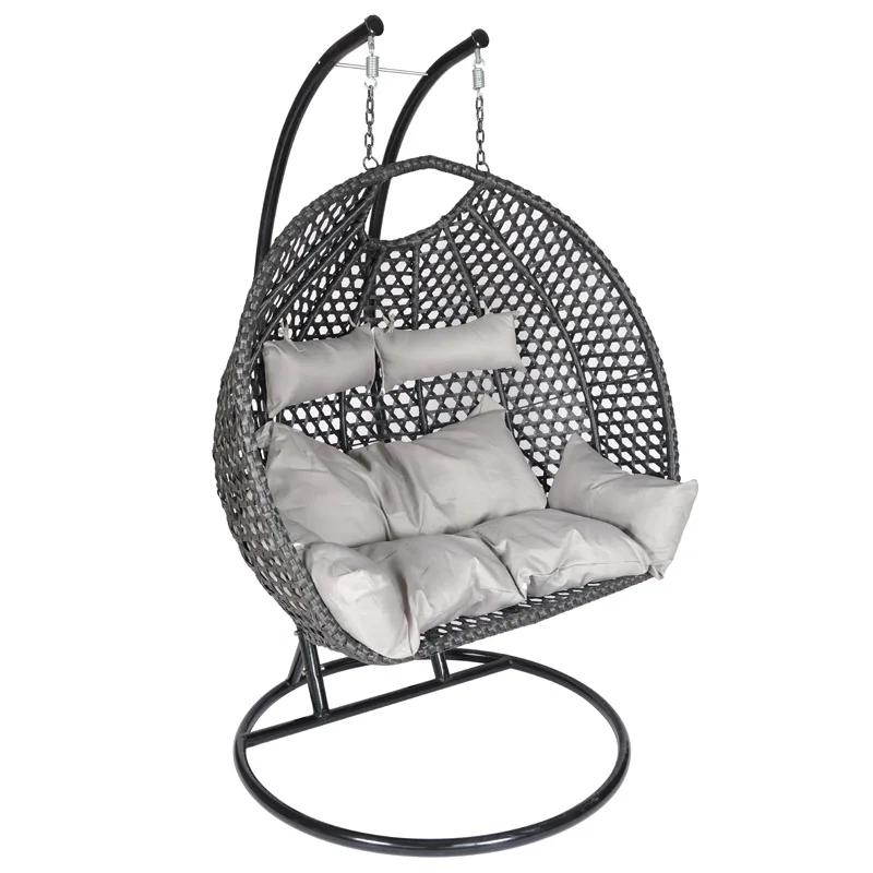 Hot Selling Casual Hand-woven Durable High Quality Rattan Chair Egg Hanging Chair and Large Load-Bearing Home Swing Chair