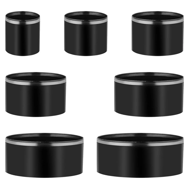 Bolsas para agujeros, juego de perforadoras de 7 tamaños, juego de herramientas de corte circular de cuero, perforadora redonda de 20mm - 50mm, juego de herramientas de corte de perforadora hueca