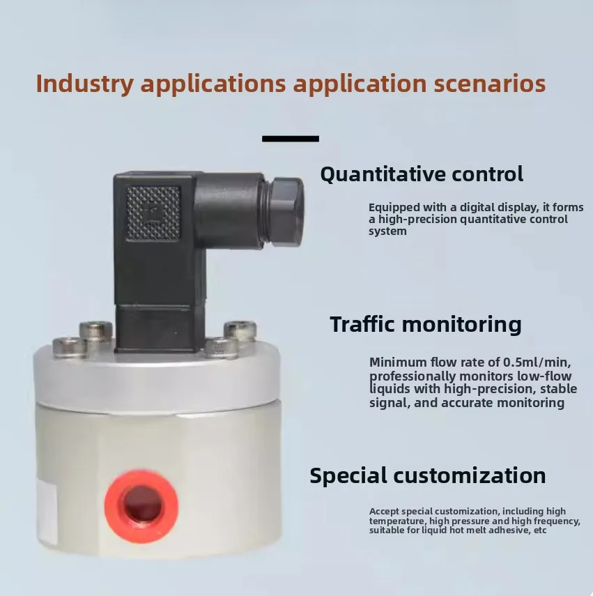 CX-M Micro Digital Flowmeter with Pulse Output Elliptical Gear Technology for Precision Measurement