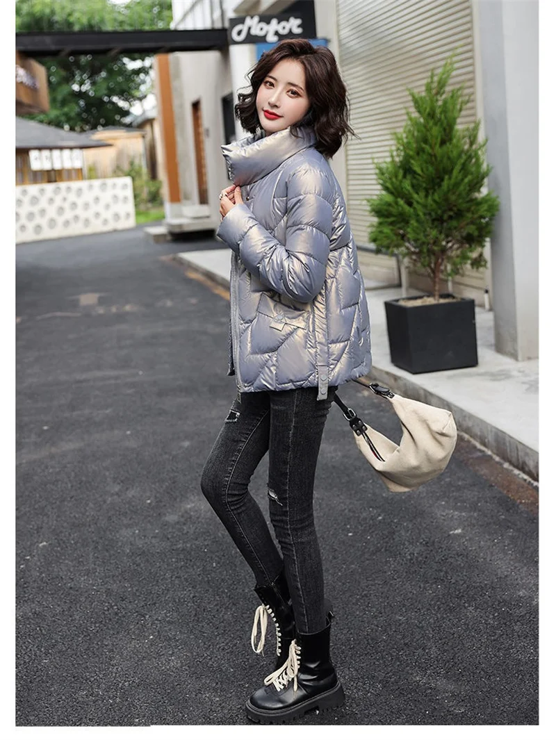 2026 New Winter Jacket Women Down Cotton Jacket Parkas Female Short Casual Loose Warm Cotton-padded Coat Outwear Parka Lady Top