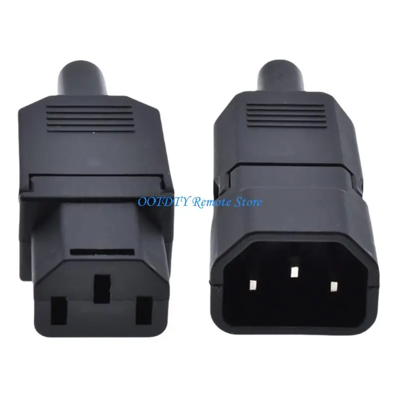 

2Pcs 3Pin Terminals Quick Connectors 250V 10A IEC320 C13 Electrical Adapters Plugs