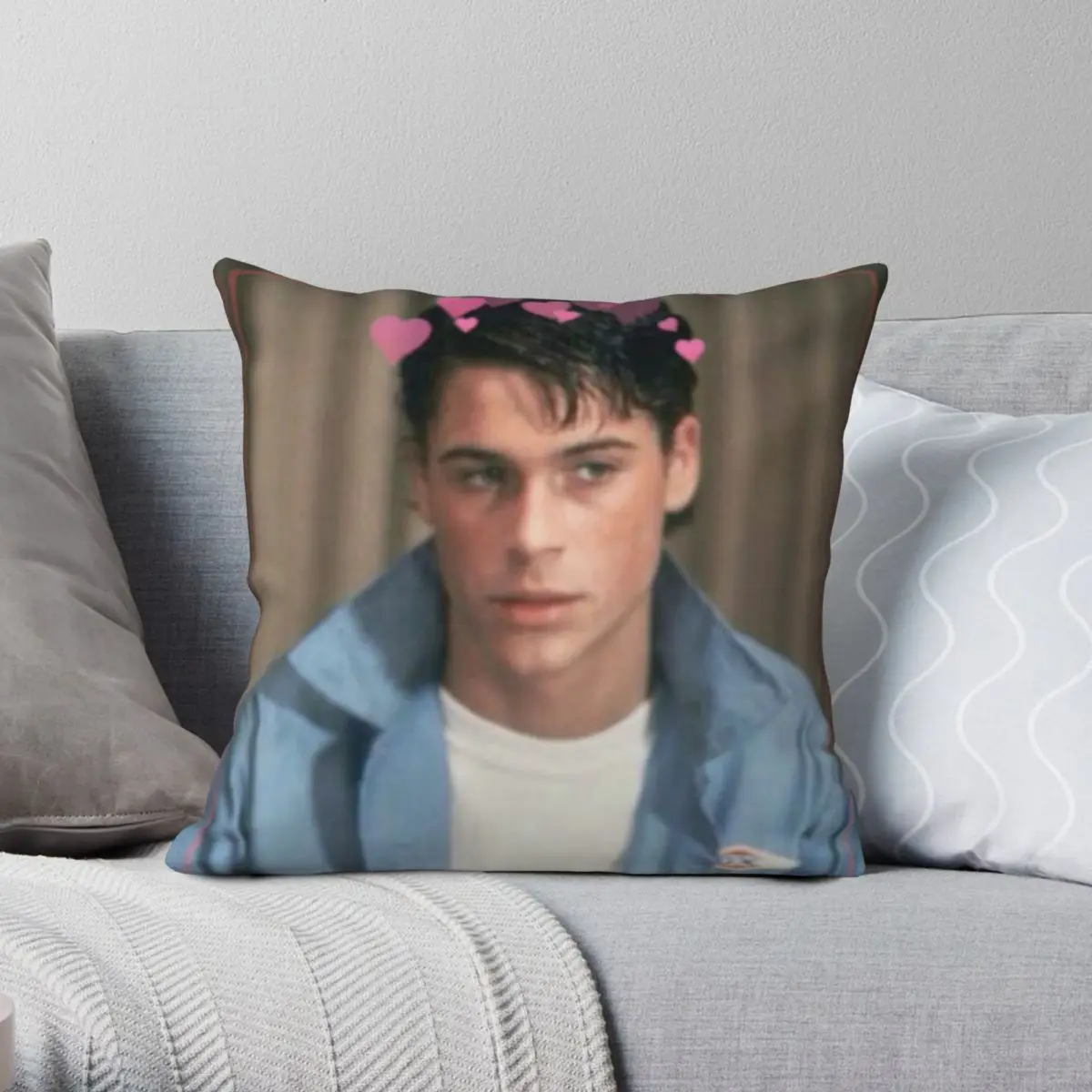 

The Outsiders Sodapop Curtis Rob Lowe Square Pillowcase Polyester Linen Velvet Printed Zip Decor Pillow Case Car Cushion Cover