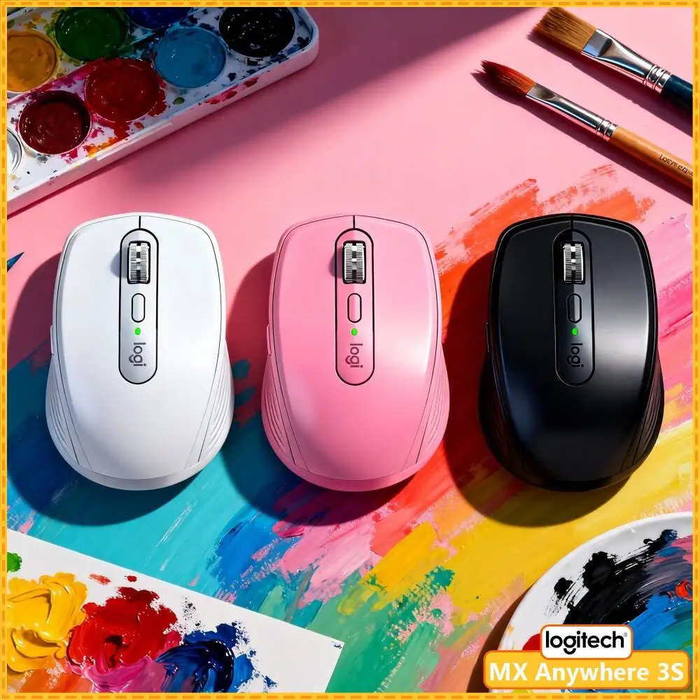 Precision MX Anywhere 3S - 8K DPI, MagSpeed Scroll, Ergonomic, Suitable for Tool Design Sketch & Studio Work