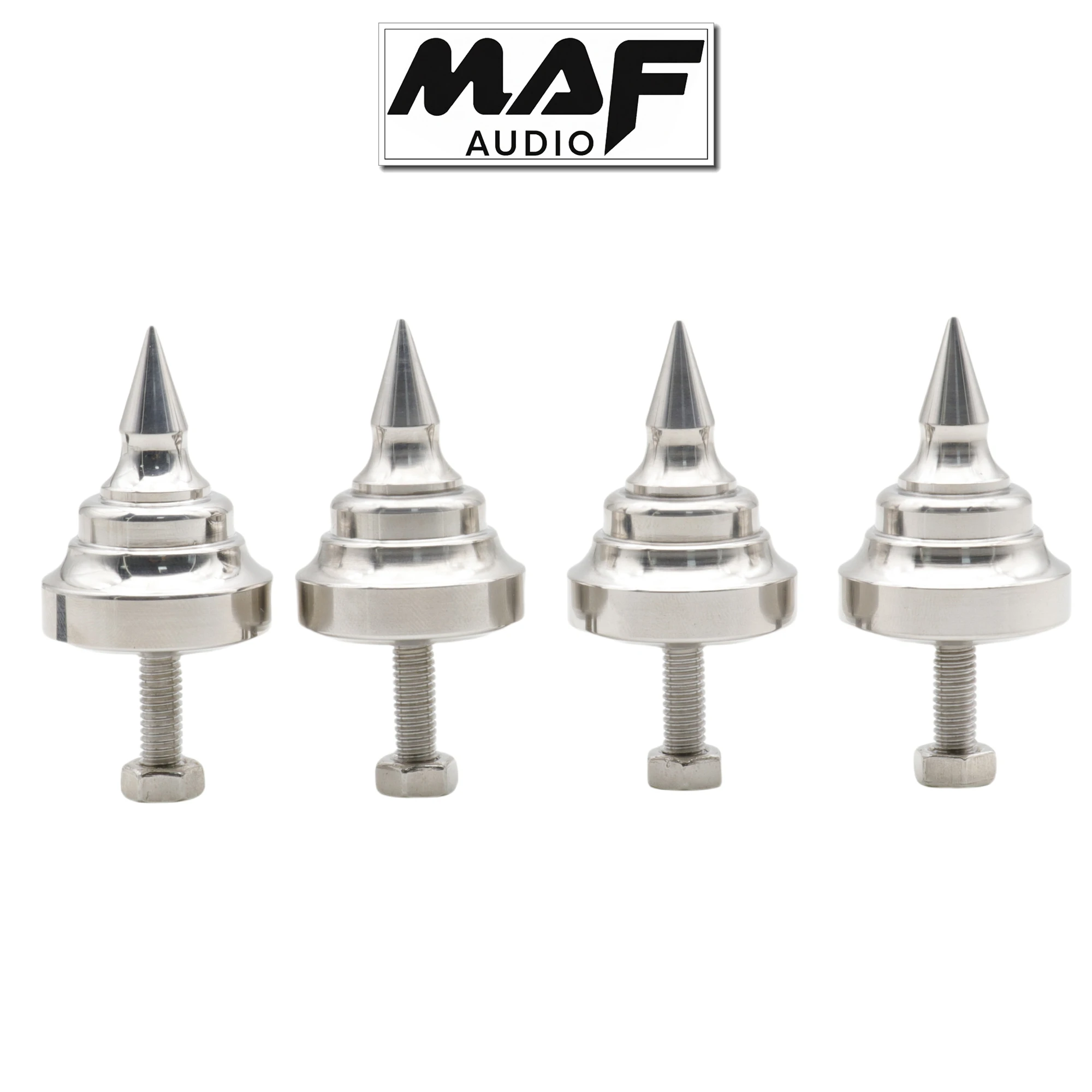 

4pcs Stainless Steel Speakers Stand Feet Foot Isolation Cone Spikes Loudspeaker Subwoofer Floor Desk Sound Improve DIY HIFI