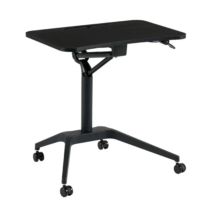 Standing office pneumatic lifting table automatic removable computer lecture podium table writing study book