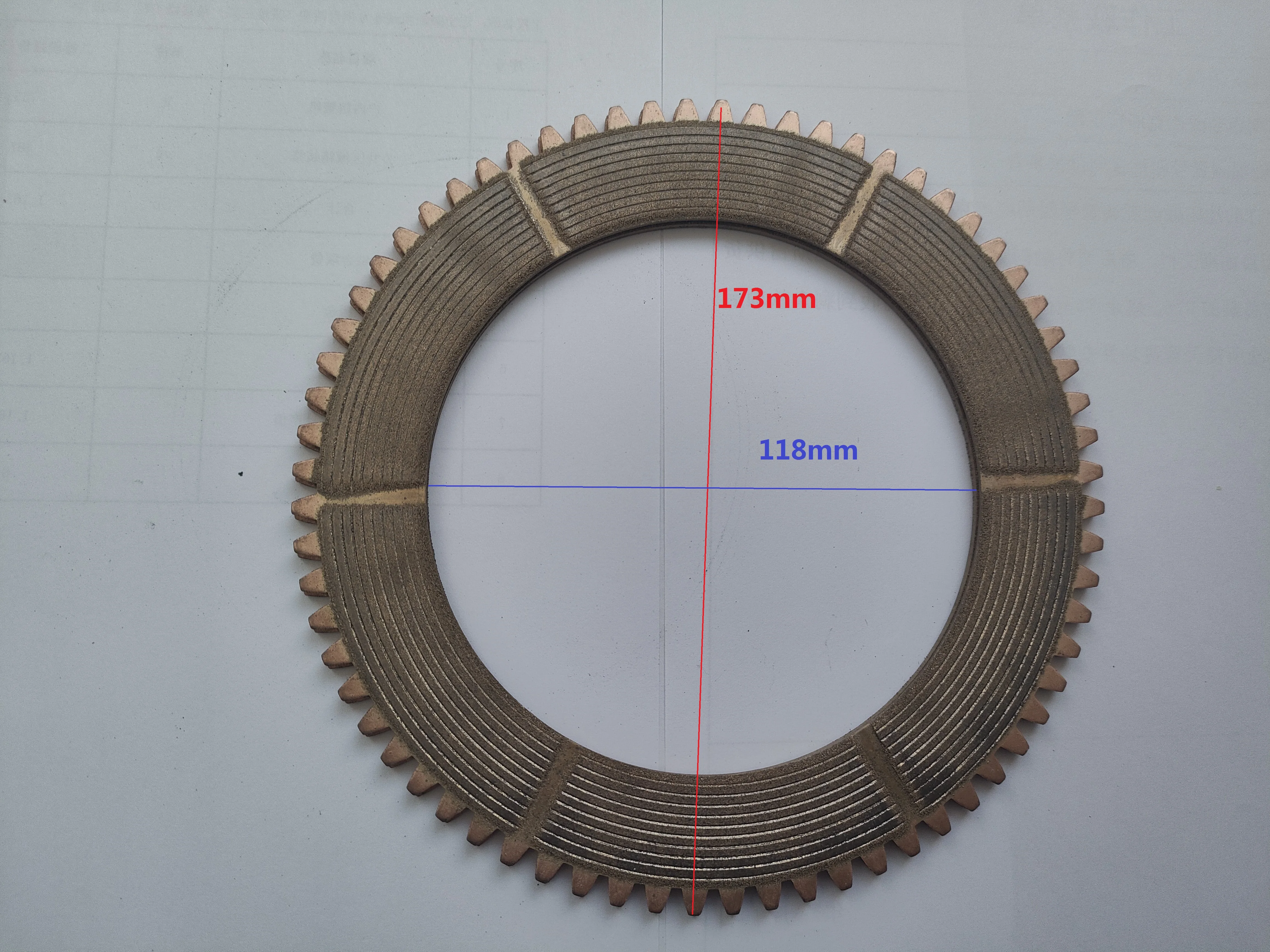 Friction Disc steel plate D310 565 clutch plate fit for machine transmission accessories bronze