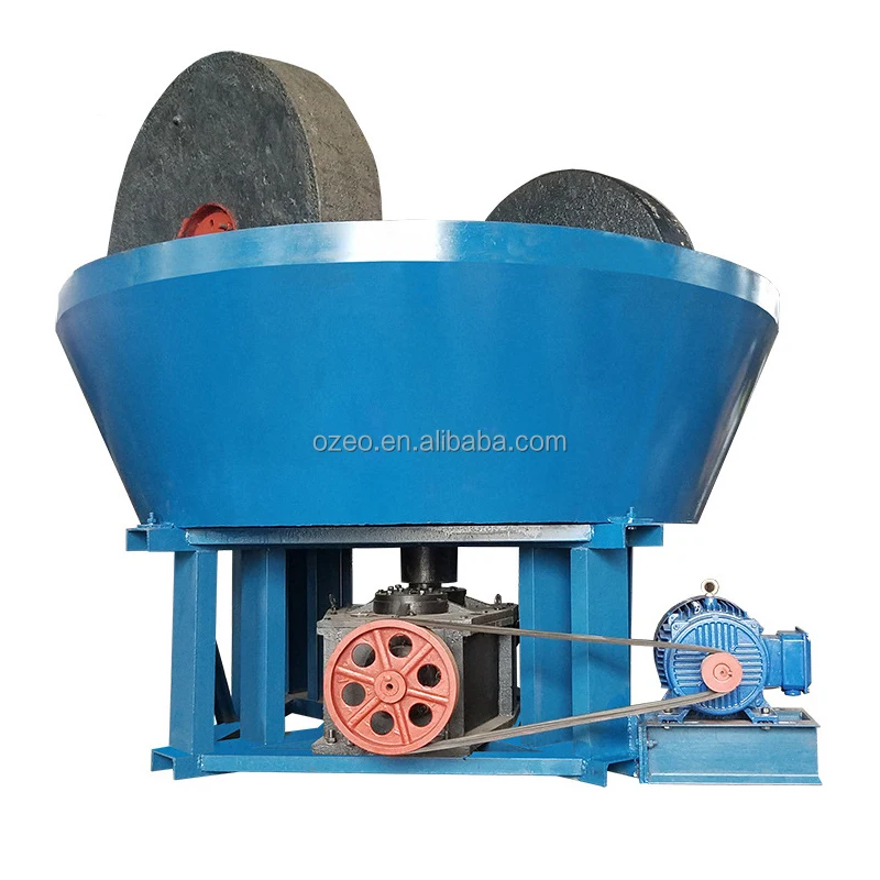 High Efficiency Gold Ore Grinding Wet Pan Mill For Sale