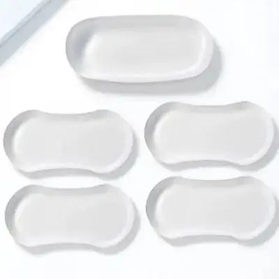 

5pcs Toilet Seat Bumpers Soft Close Cushion Buffers Clear Silicone Cabinet Door Drawer Protector Silent for Home