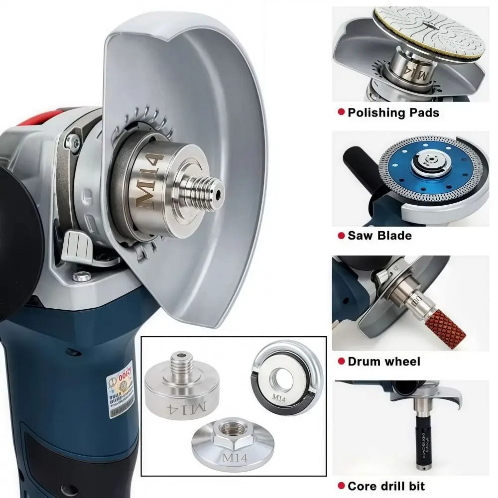 

High Strength Angle Grinder M14 Adapter Wear-resistant Alloy Steel X Lock Adapter Durable Heat Resistance