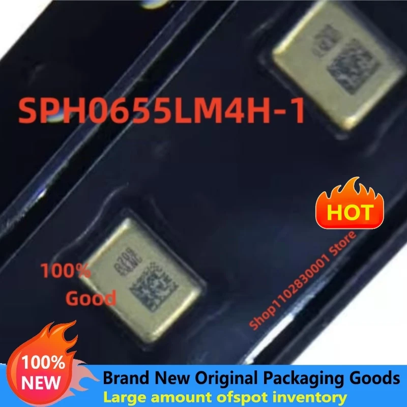 10PCS  New Original  SPH0655LM4H-1 For CORNELL II MIC DIGITAL BOT PORT Chip    SMD 100% Good  In Stock