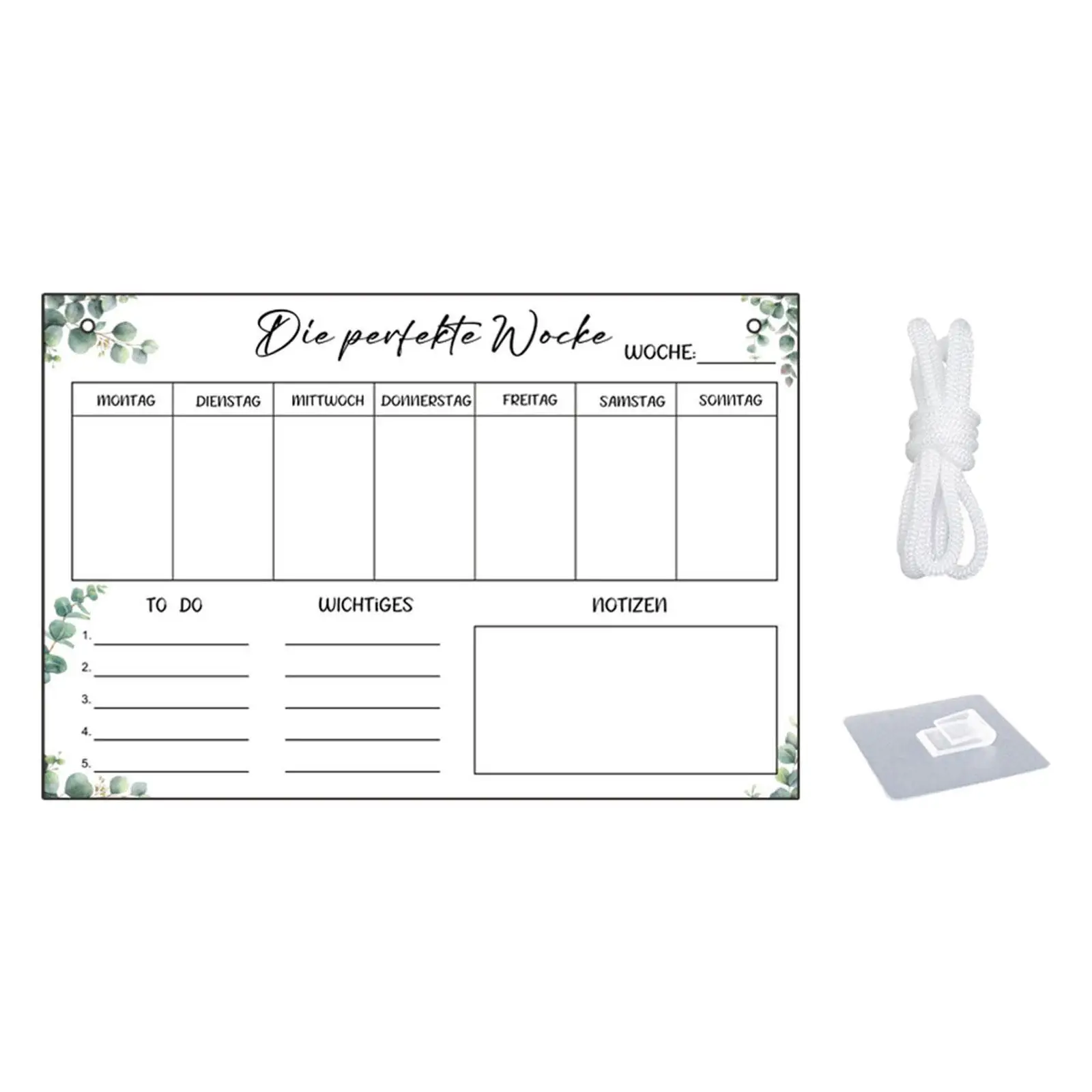 Dry Erase Board Whiteboard Planner, Message Panel Calendar Sticker Weekly