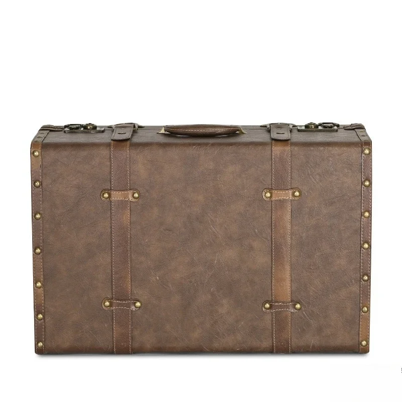 Retro suitcase travel vintage case European suitcase props retro suitcase storage portable