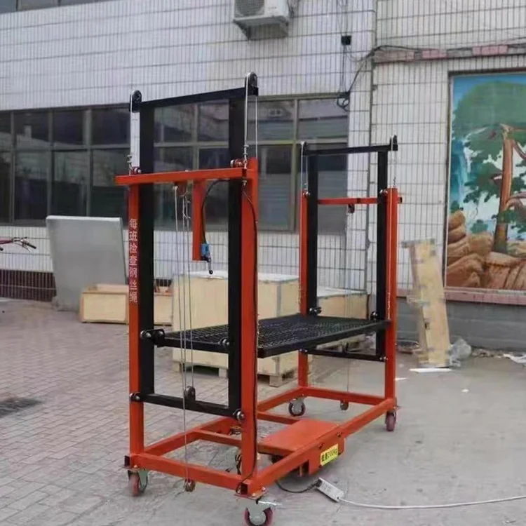2-13mm Electric Lifting Platform Mobile Electric Scaffolding Scaffold With Remote Control for Construction Warehouse Use