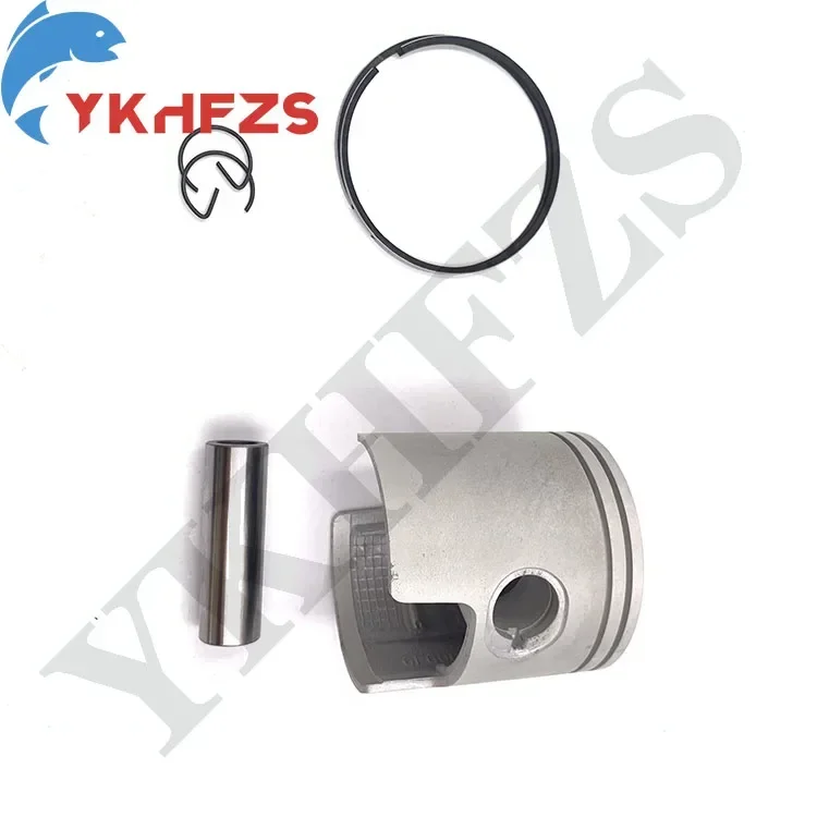 

6F5-11631 Piston kit For Yamaha 2 stroke Outboard Motor 40HP 40G 40J 78mm with Clip and Pin 6F6-11631-00 6F5-11631-00