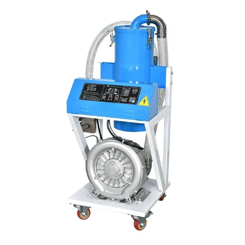 

A pair of two suction machines, automatic dust removal, plastic particle feeder, lack of material alarm