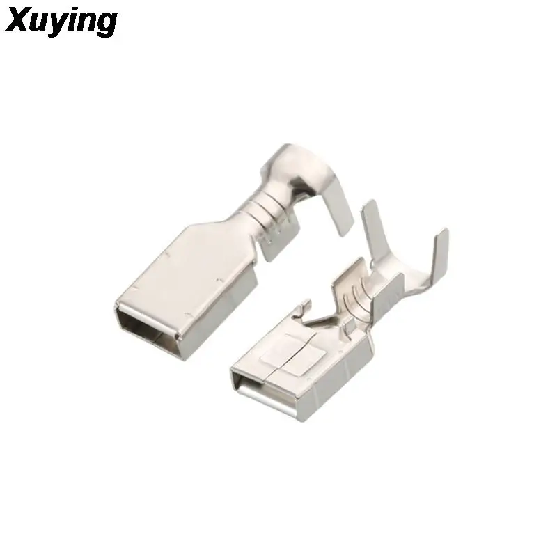 100Pcs It is suitable for automobile wiring harness connector plug spring silver  bigfoot DJ621 - Z7.8 D for Car