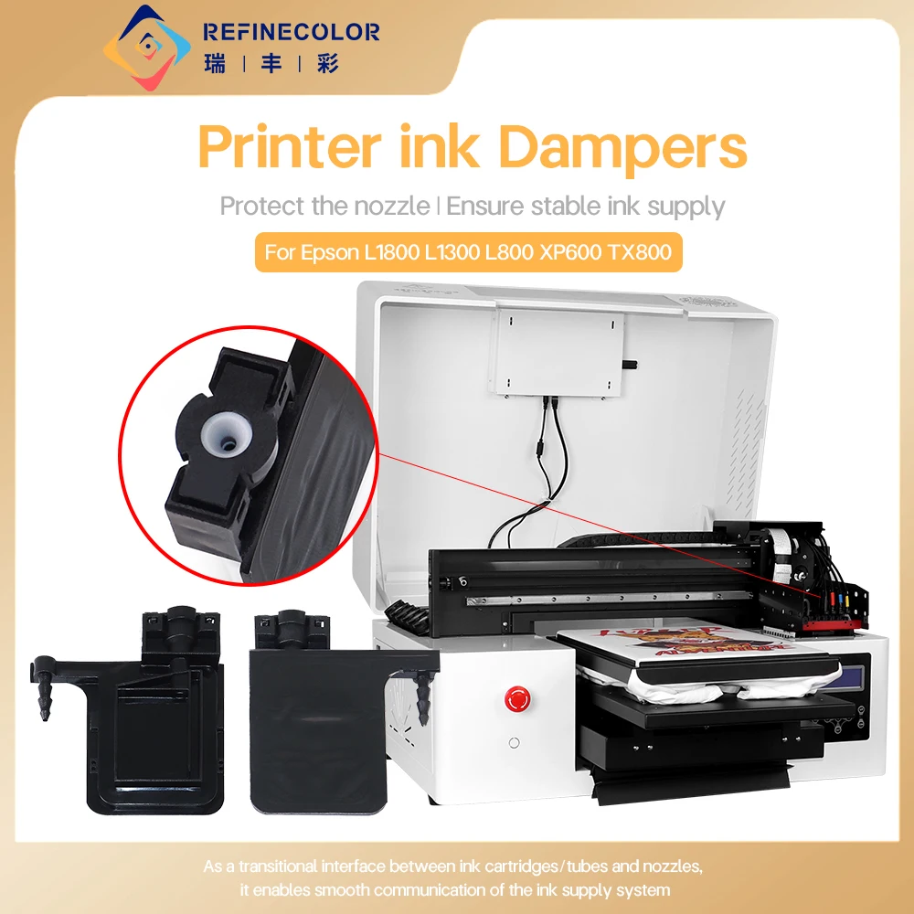 

Refinecolor Ink Damper Filter For Epson L1800 L1300 L800 XP600 TX800 Digital UV Inkjet Printer Integrated injection molding