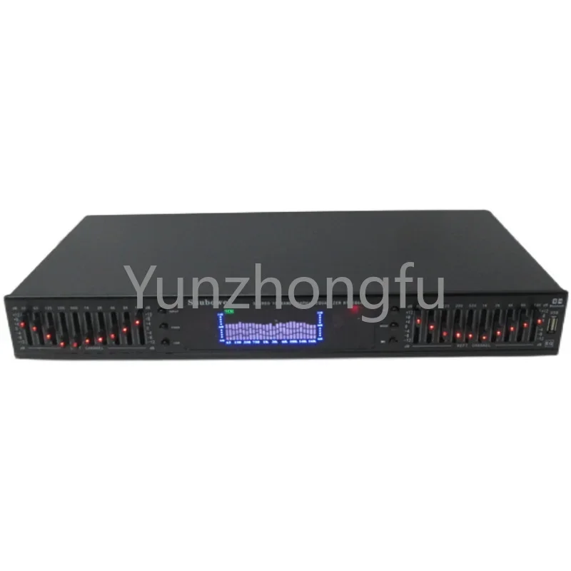 

20-Segment Plug U-Disk with Remote Control Built-in Bluetooth Stereo High School Bass HiFi Fever Home EQ Equalizer