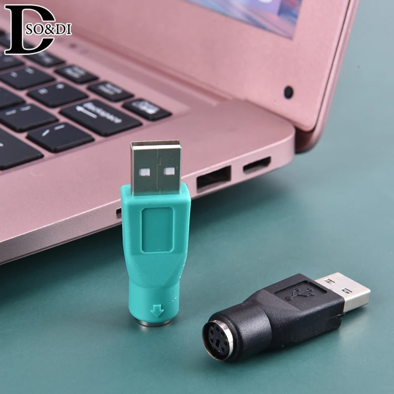 USB Male to PS/2 Female Adapter Converter connector For Computers PC Notebook For Sony PlayStation2 ps2 Keyboard Mouse Mice