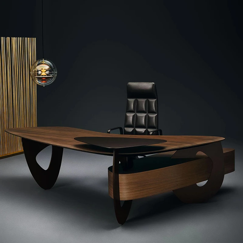 extravagant minimalist boss desklarge family high-end desk.