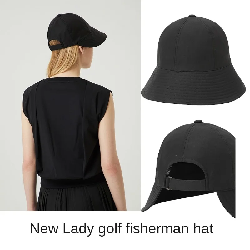 

New Korean Women's High End Golf Hat Retro Fashion Trendy Version Sunscreen Sweating Golf Sports Hat