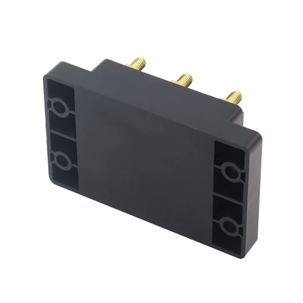 Black Color 12V Relay Module 50A Continuous Load 80A Intermittent Load Brass for studs For Heavy-duty Applications