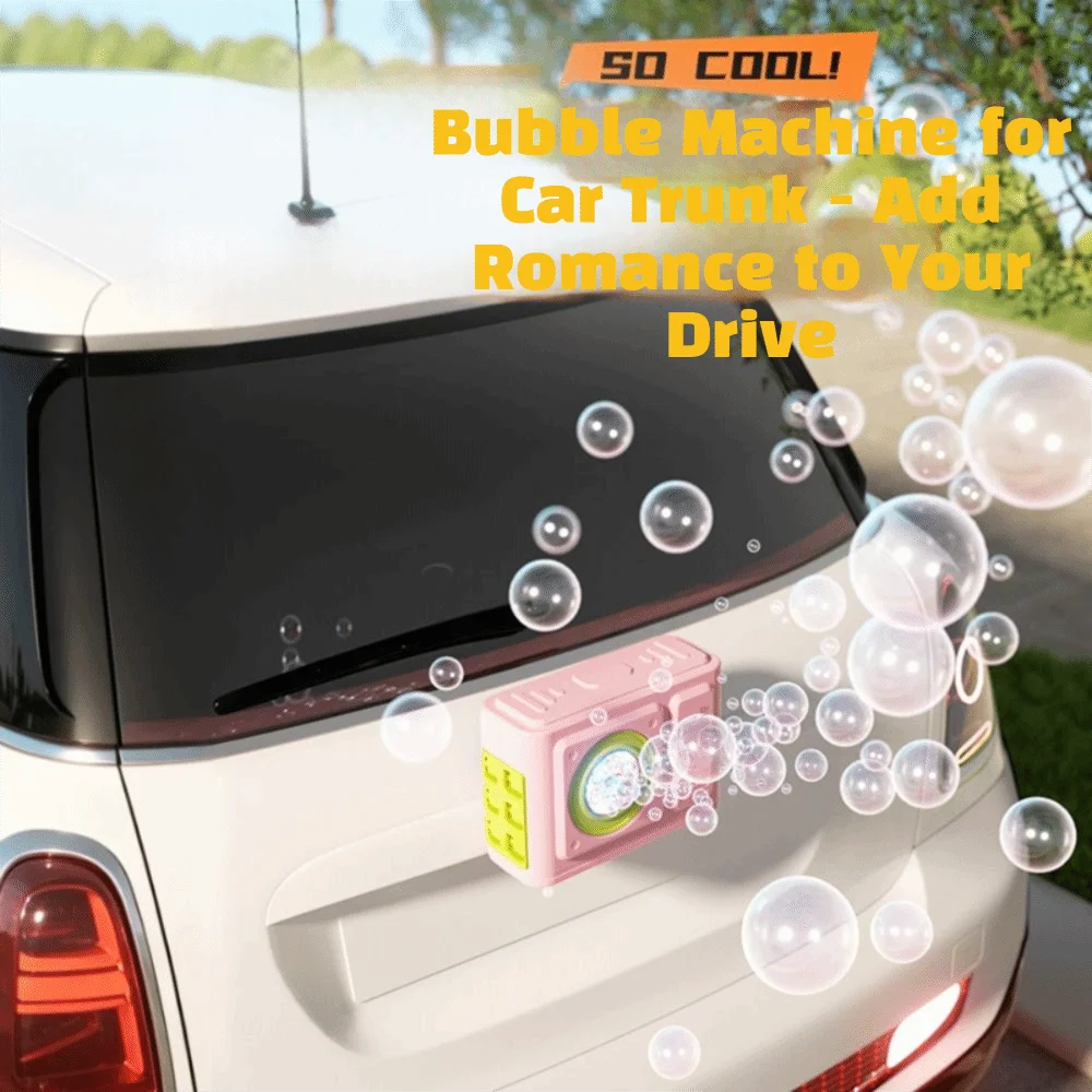 Rechargeable Bubble Machine Leak Resistant Leak-Proof Bubble Maker Remote Control Cooling Air Function Electric Bubble Blower