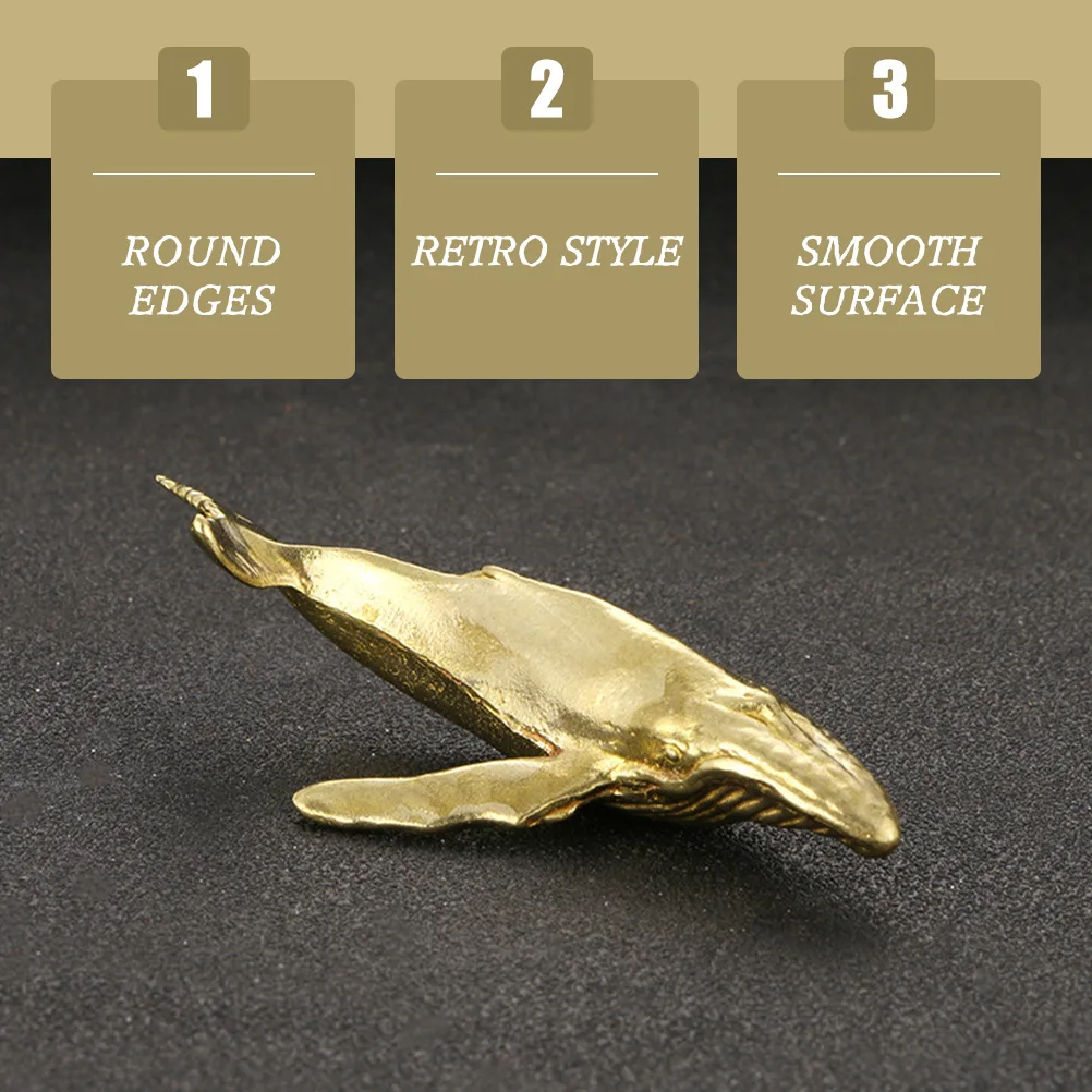 

Retro Ornament Copper Desktop Decor Shaped Figurine Small Lightweight Adornment for Coffee Table Vintage Sculpture Tea Table