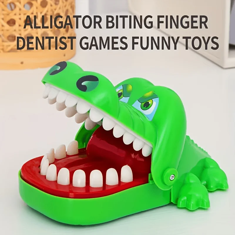 Alligator Teeth Game, Russian Roulette Style Pull Tooth Toy for Party Fun, Interactive Stress Relief Game for Family