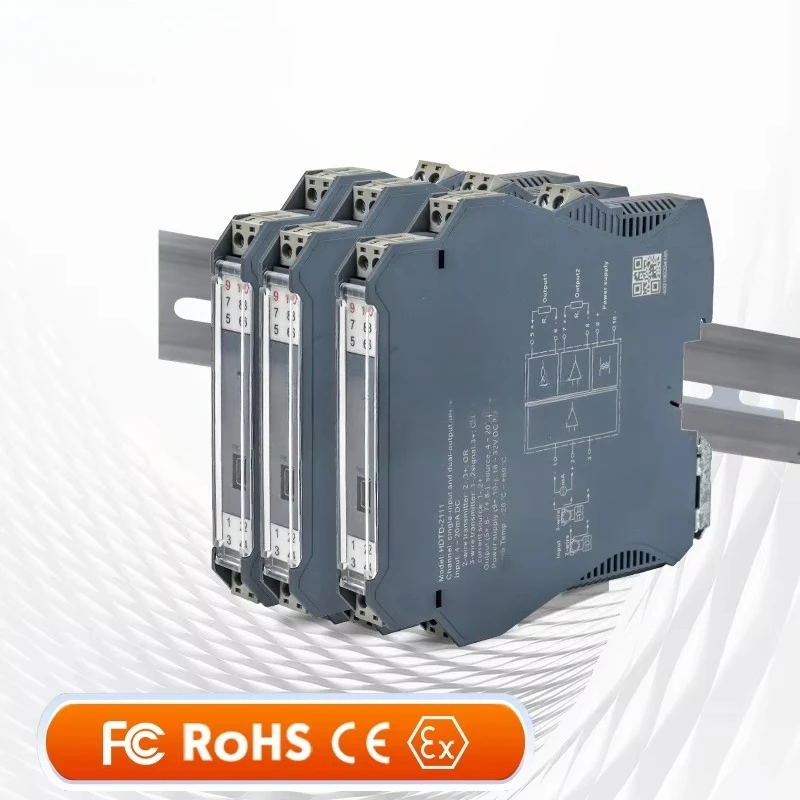1-5v 1 In1 Out Analog Signal Isolation Intelligent AC/DC Voltage Sensor 4-20mA 0-10V Signal Converter Current Splitter Separator