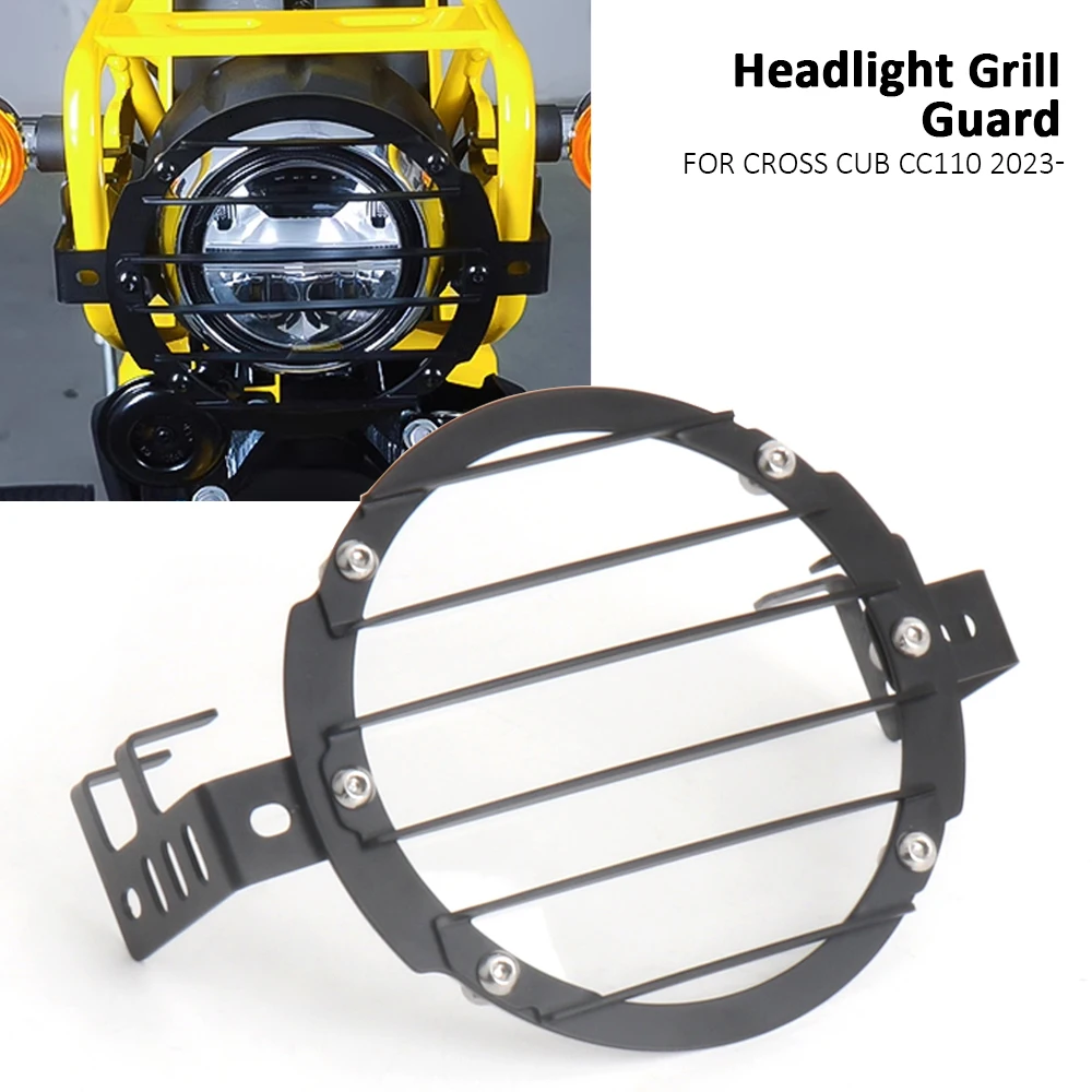 

New Motorcycle For Honda Cross Cub CC 110 2023 2024 CROSS CUB CC110 Headlight Guard Protector Cover Protection Grille