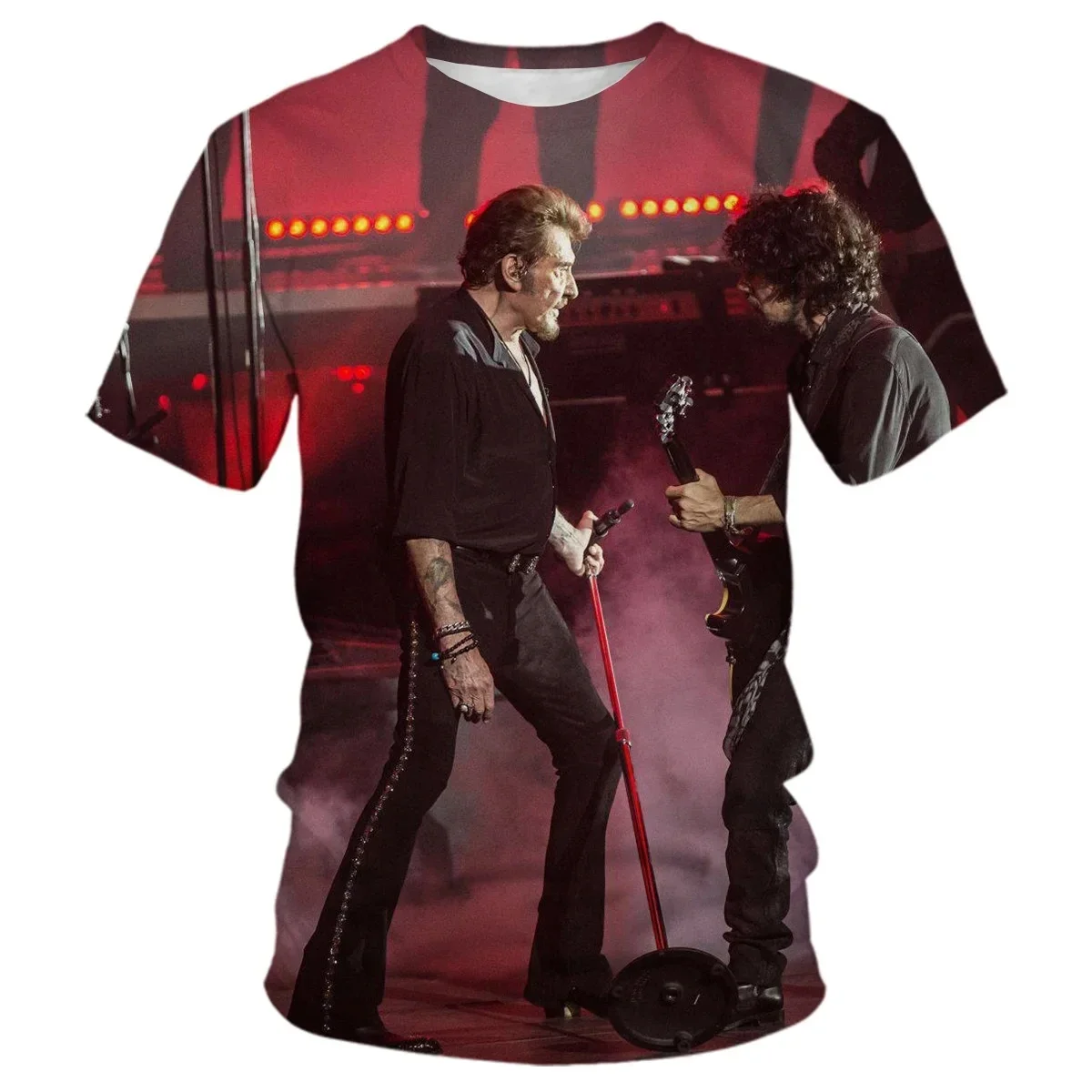 

3D Printed Plus-size Men's and Women's T-shirts Music Singer Rock Rap Hip-hop Street Harajuku Movement Quick Dry Breathable