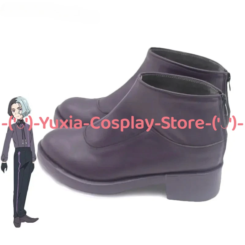 ¡Yuxiacosplay! Pkemon Amethio-zapatos de Cosplay, accesorio de personaje del juego de Anime, botas de cuero PU, disfraz de fiesta de Carnaval y Halloween