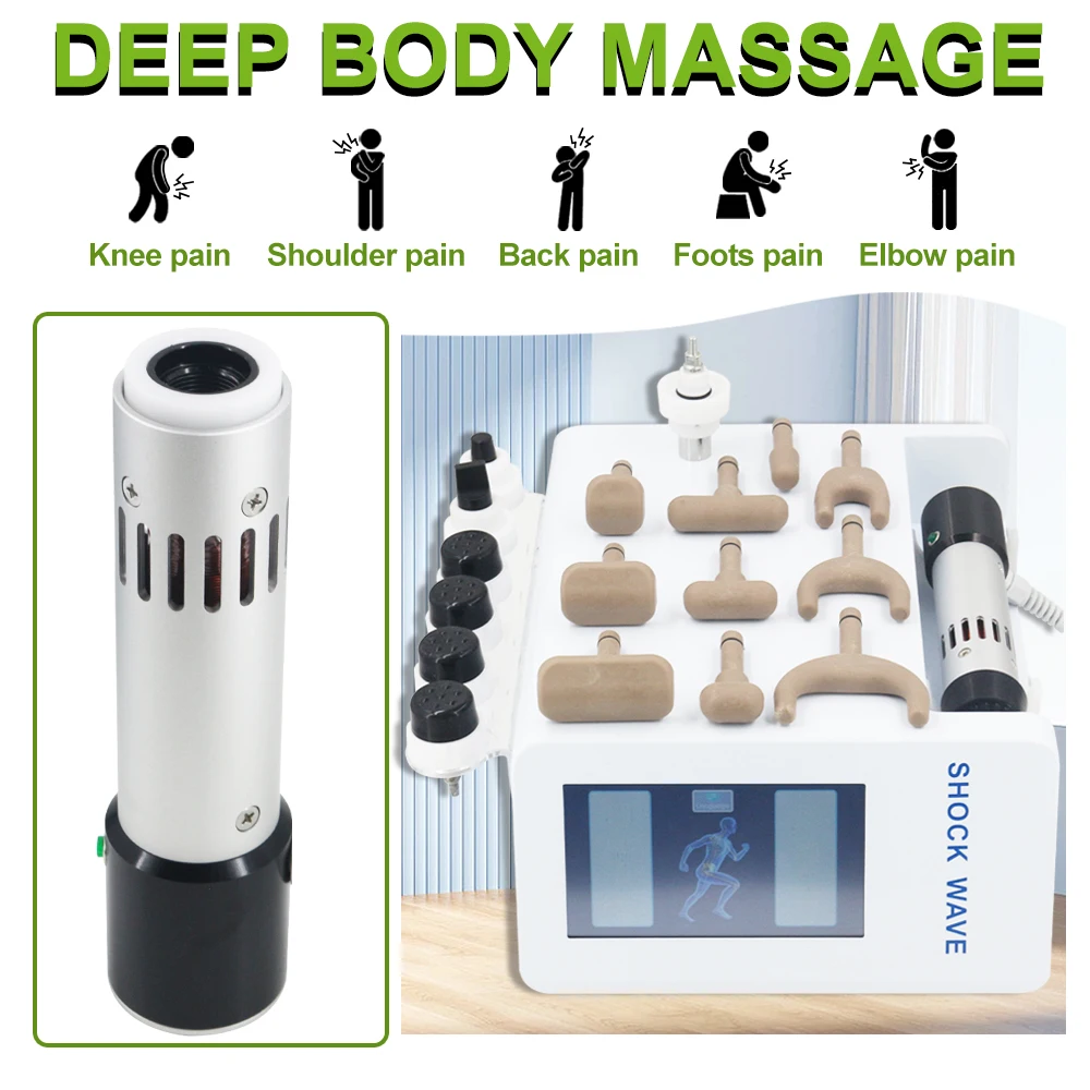 300mj Shockwave Therapy Machine Pain Relief Body Muscle Relaxation Massager Vertebration Correction Physiotherapy Shock Wave