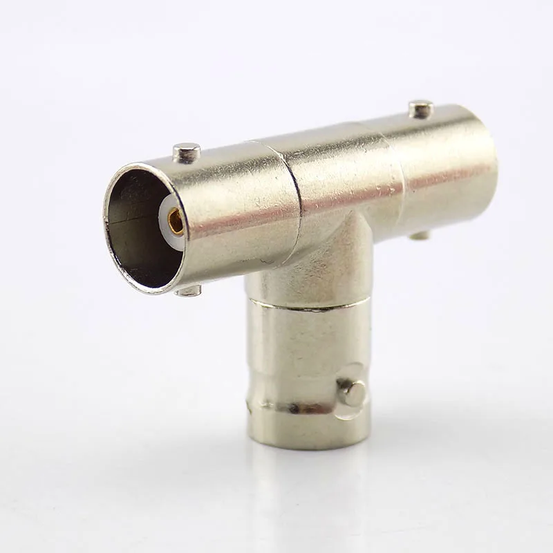 2pcs BNC Female Connector to 2 Female BNC Coupler Splitter Plug Adapter  3-way video adapter / monito C6