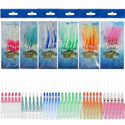 6 Packs Fishing Rigs Saltwater Bait Lures Surf Fishing Rigs Fishing Bait Rigs Octopus Lure Saltwater Fishing Rigs