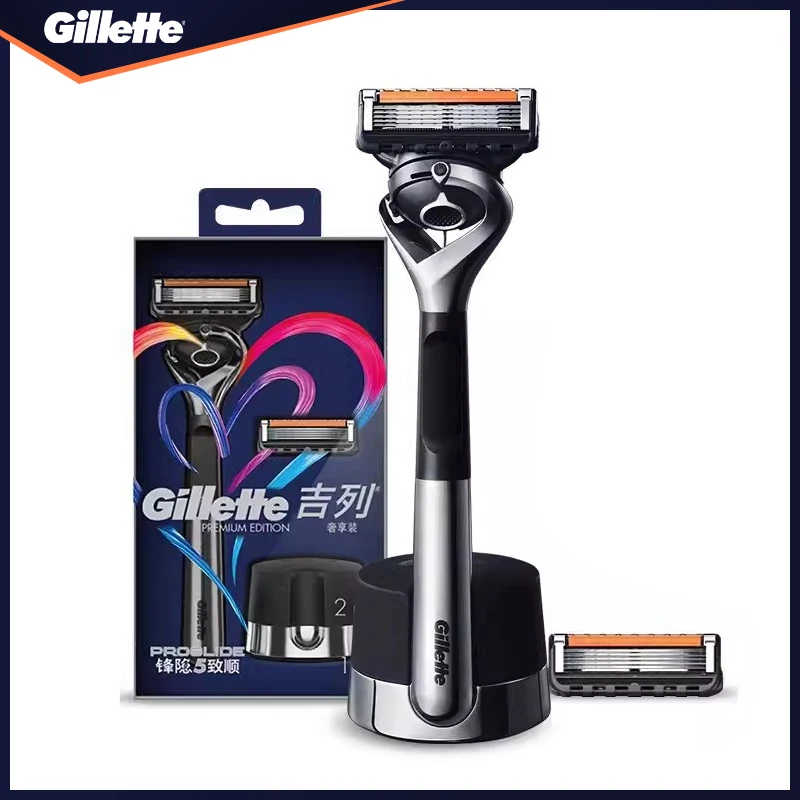 

Original Gillette Fusion 5 ProGlide Premiul Edition Shaving Razor Professional Manual Shaver Safety Razor With Sideburn Trimmer