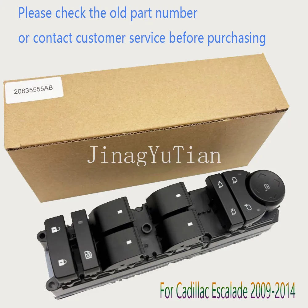 

Power Window Switch 20835555AB for Cadillac Escalade 2009 2010 2011 2012 2013 2014 Front Left Glass Lifter Control Button Parts