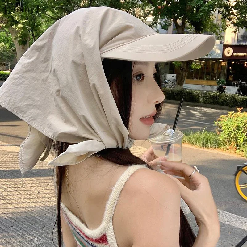 Erwachsene Bandana Baseball Kappe Frühling Sommer Casual Sport Kappe Für Frau Männer Outdoor Visier Hut Mit Einstellen Kopftuch
