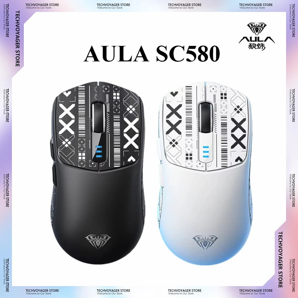 

Promotional Products AULA SC580 Series Gaming Mouse Lightweight Wireless Bluetooth Tri-mode Custom Mice PC E-sports Accessories