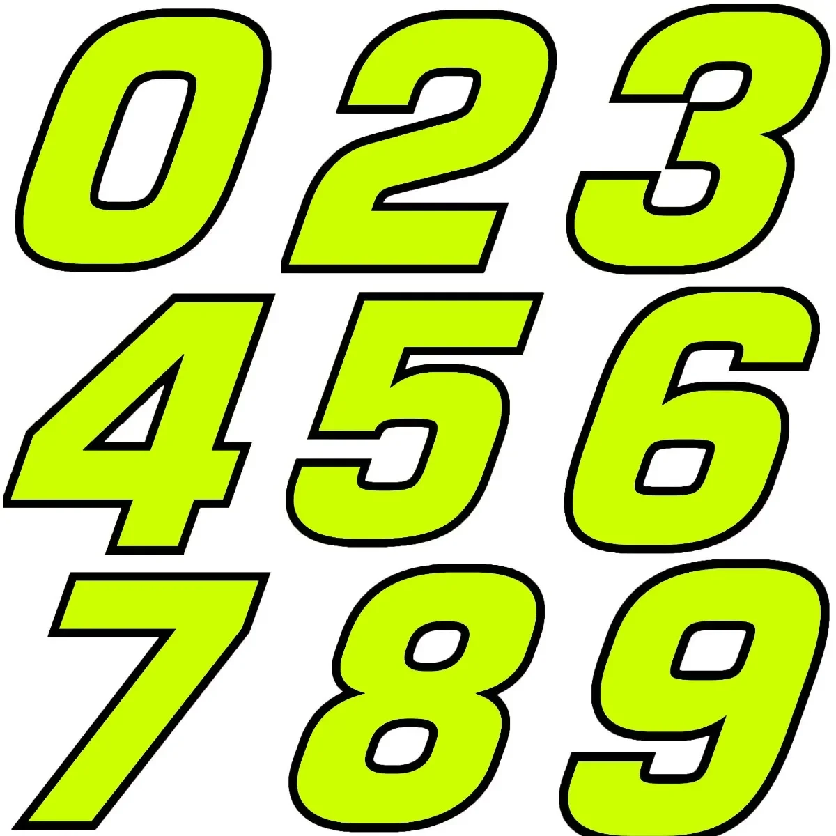 

Гоночный мотоциклетный шлем, зеленый номер 023456789 Наклейка на окно мотоцикла, автомобиля, грузовика, стеклянная стена, дверь, внедорожный велосипед, фургон, наклейка