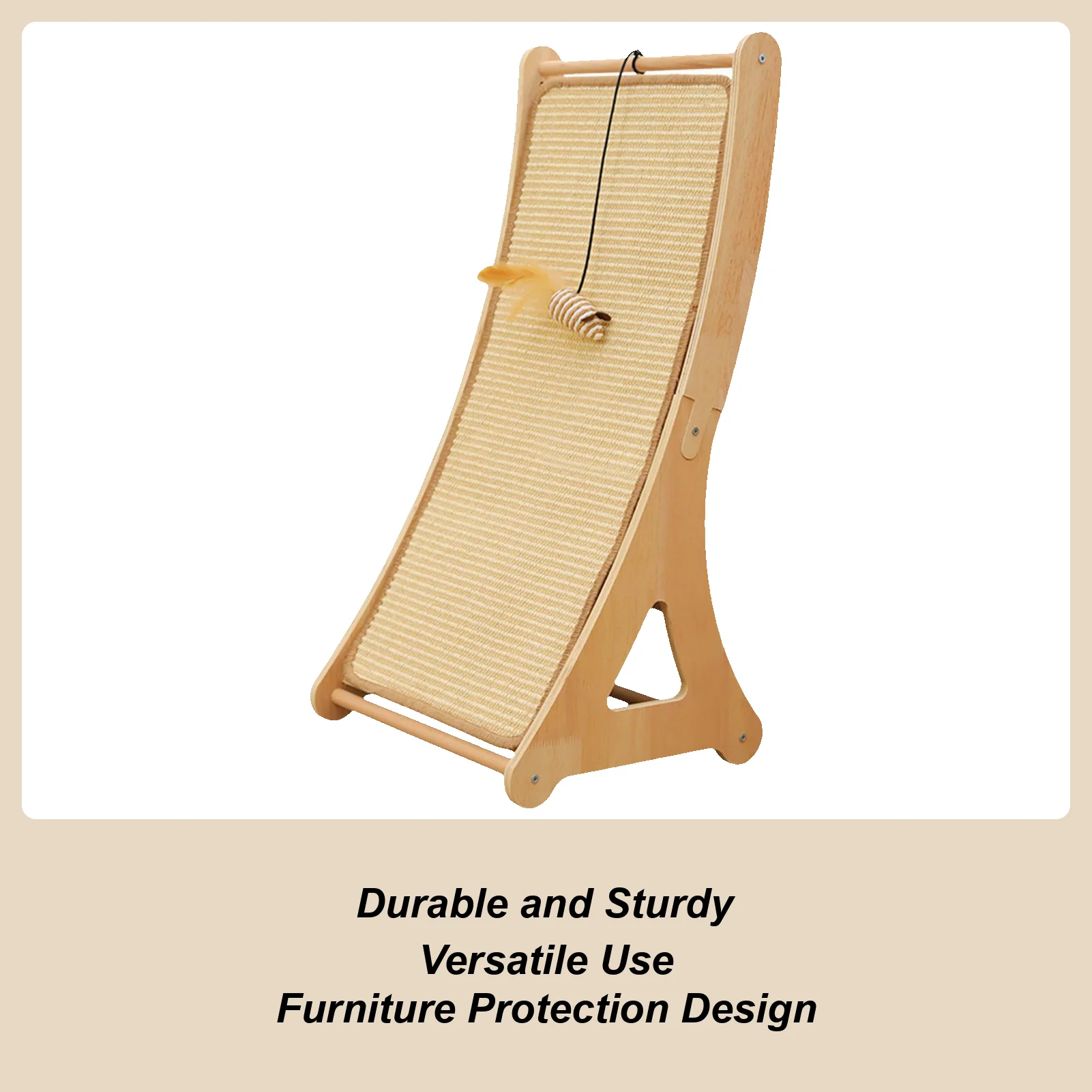 

Игрушка-краталка для кошек: интерактивная платформа из сизаля с шариком для игр, для снятия скуки, для домашних животных и котят в гостиной