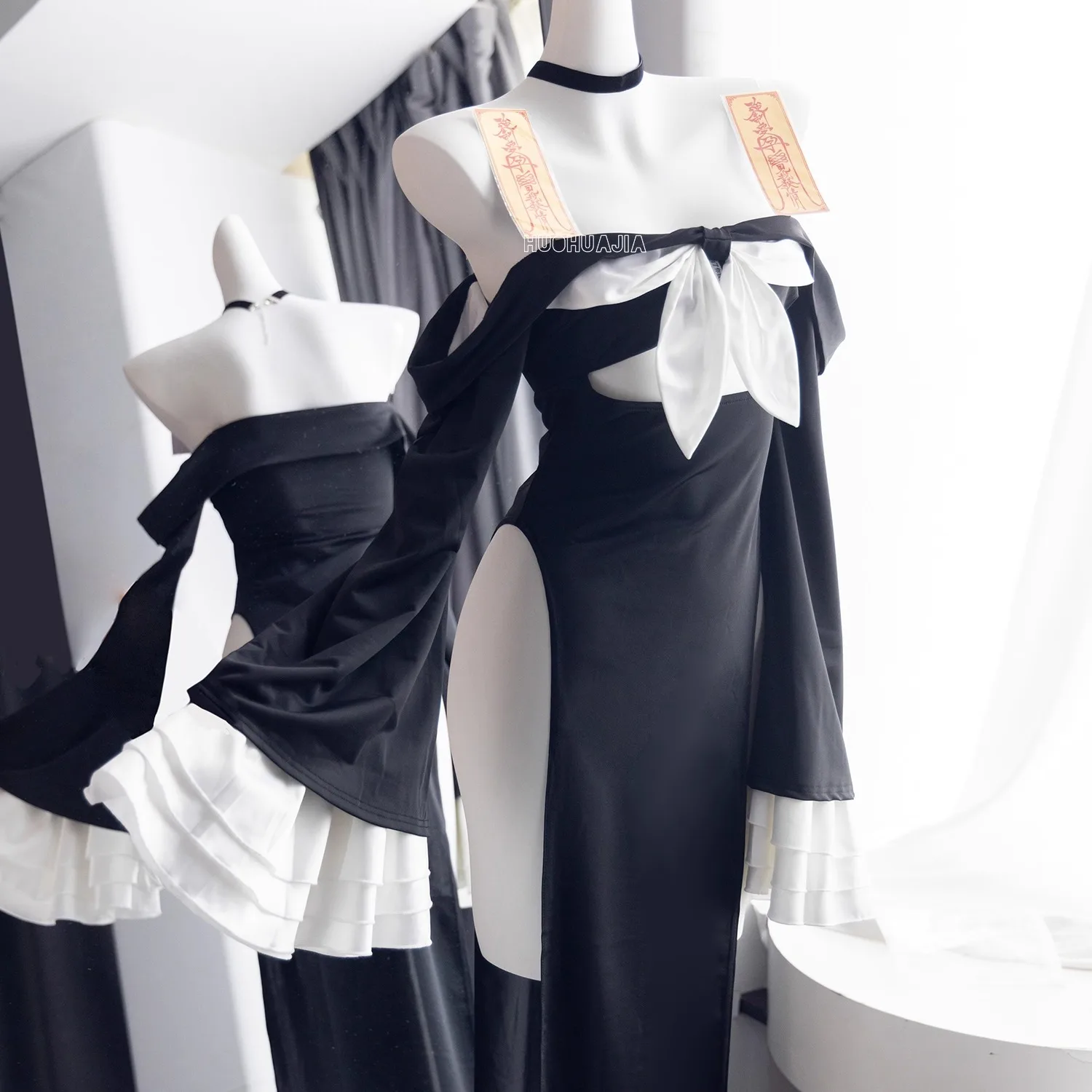 

Game Blue Archive The Animation Plana Cosplay Costume A.R.O.N.A Little Zombie Black Dress Shorts Woman Sexy Halloween Suit