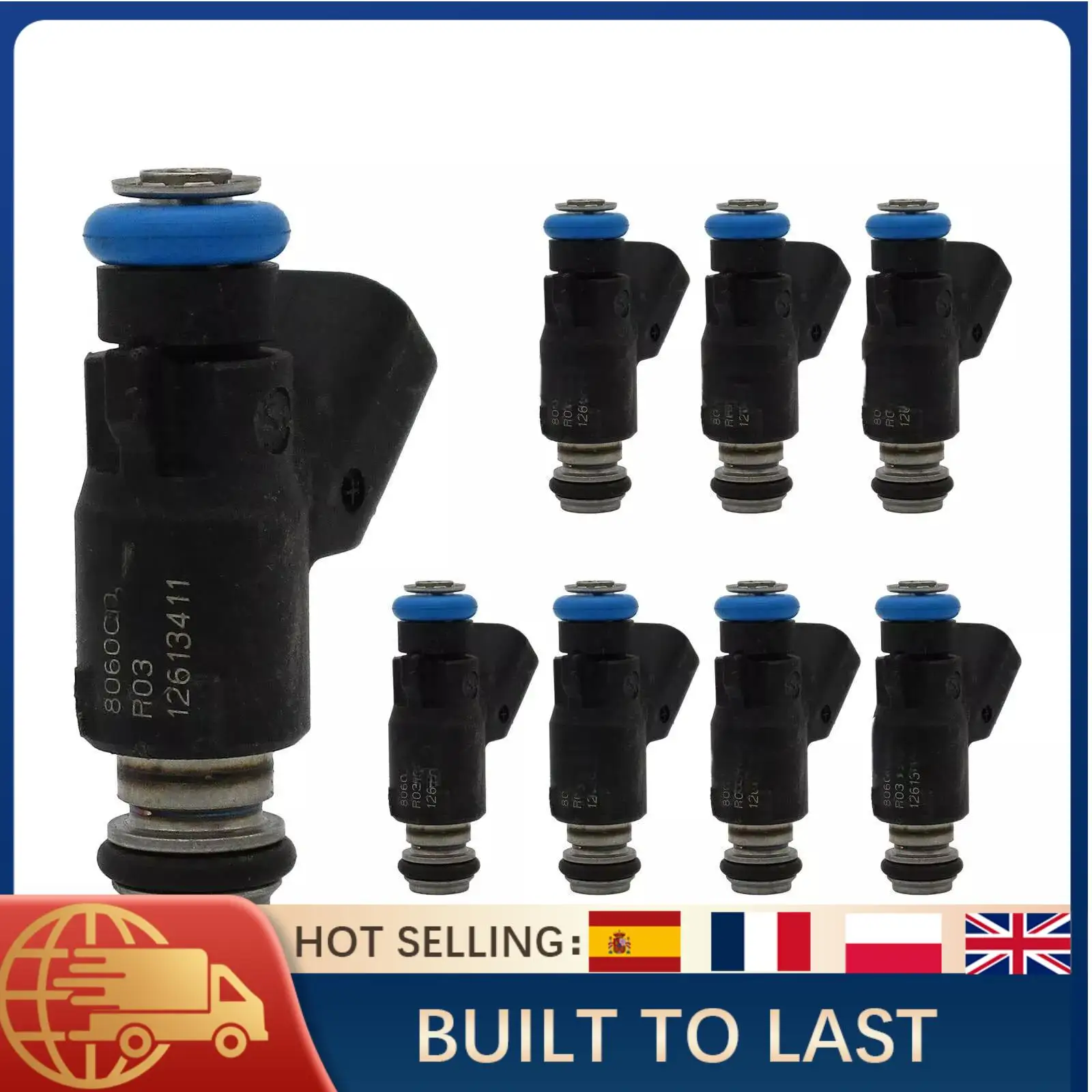 

OE 12613412 8PCS Fuel Injectors For Chevy Silverado Sierra Suburban Express GMC Savana Yukon 6.0L V8 2010-2020 Engine Fuel parts