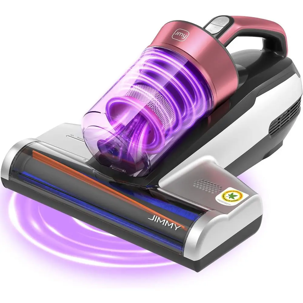 

Powerful 500W Handheld Bed Vacuum with UV-C Light, 15Kpa Suction, HEPA Filter for Dust and Pet Hair (Corded)