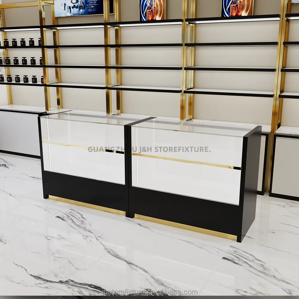 Custom.Custom .Custom.Simple Classic Perfume Island Cabinet Display Shop High End Showcase Quality Decoration Design Customized