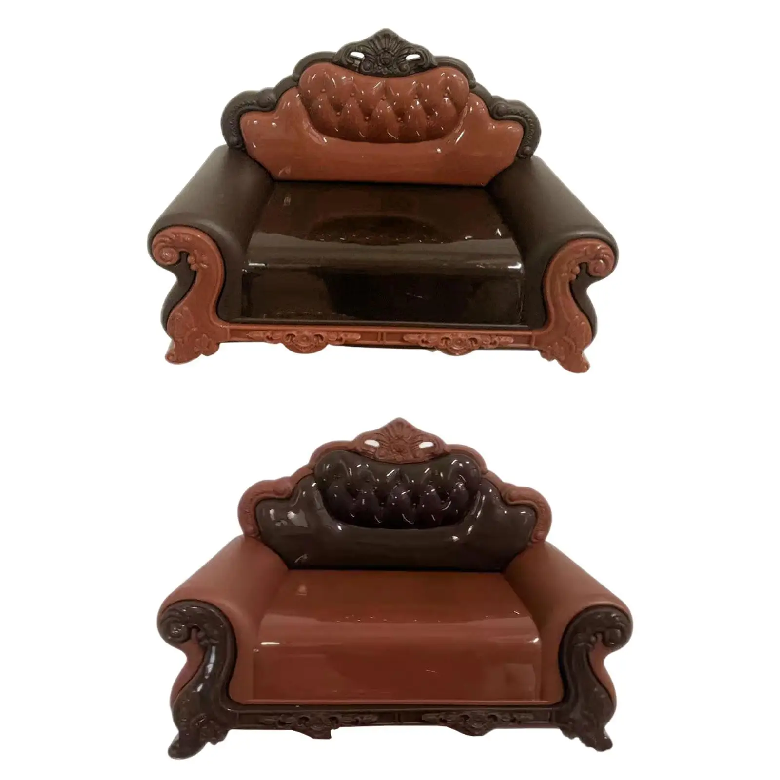 Miniaturowa Sofa DIY Akcesoria Miniaturowe Meble Pokój do Modelu DIY Wyposażenie Ekspozycja Okienna Mikro Krajobraz Dekoracje Krajobrazowe