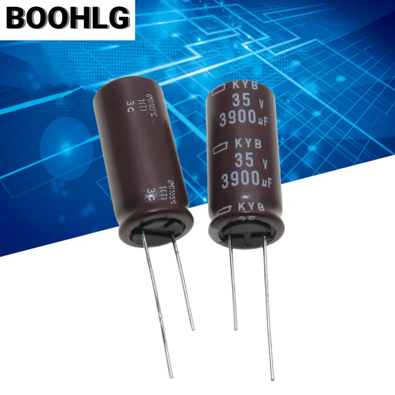 Imagem -02 - Capacitor Eletrolítico do Diamante Preto Substituição de Alta Freqüência da Baixa Resistência 35v 3900uf 16x35 Kyb Peças