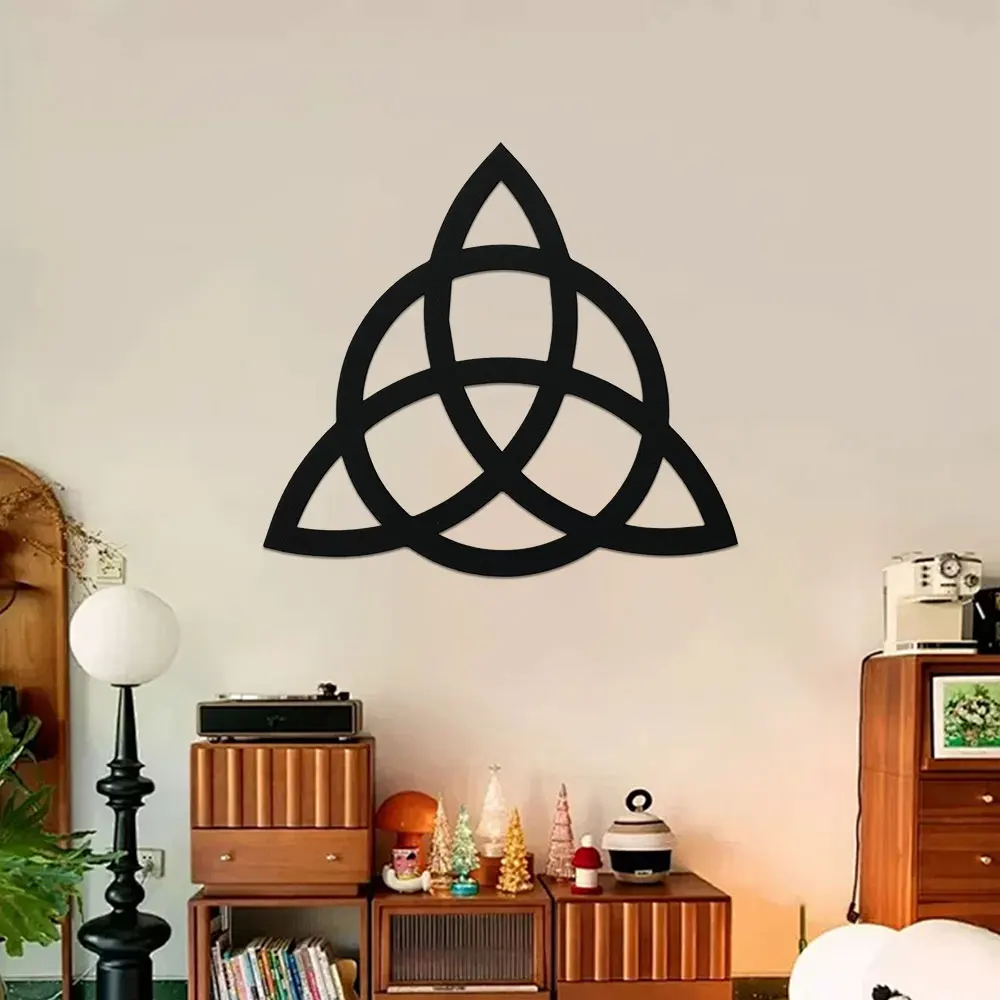 Keltische Metall-Wanddekoration, irischer Dreifaltigkeitsknoten, Wandkunst, keltisches Symbol, Wandtafel, Knotenkunst, Heimdekoration für Badezimmer, Büro